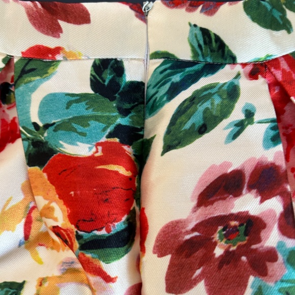 Floral Print A-Line Full Skirt Full Lining - Picture 8 of 12